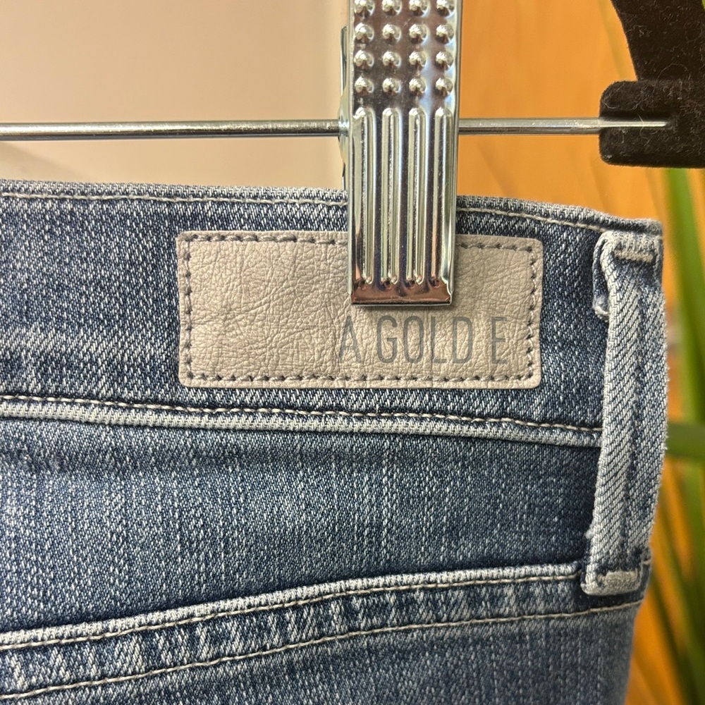 Agolde Classic Blue Denim Jeans - Picture 4 of 5